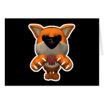 funny pouncing tiger greeting cards