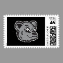 funny pouting black bear face