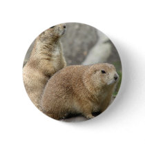 Funny Prairie Dogs Button