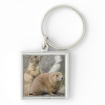 Funny Prairie Dogs Keychain