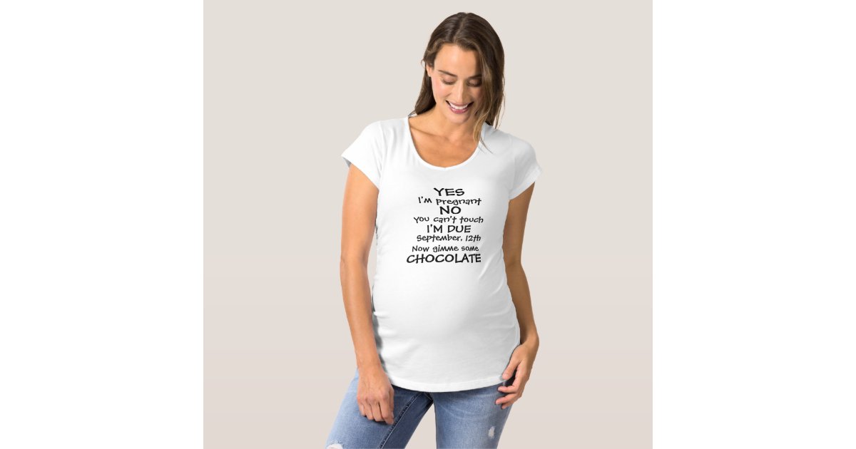 Funny Pregnancy Attitude Maternity T Shirt Zazzle