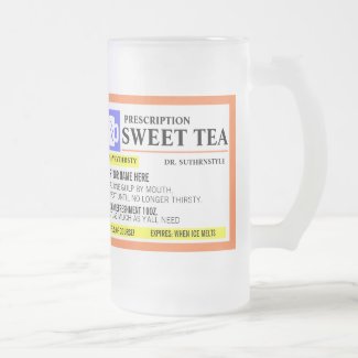 Funny Prescription Sweet Tea Frosted Mug