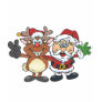 Funny Present Juggling Santa cartoon T Shirt