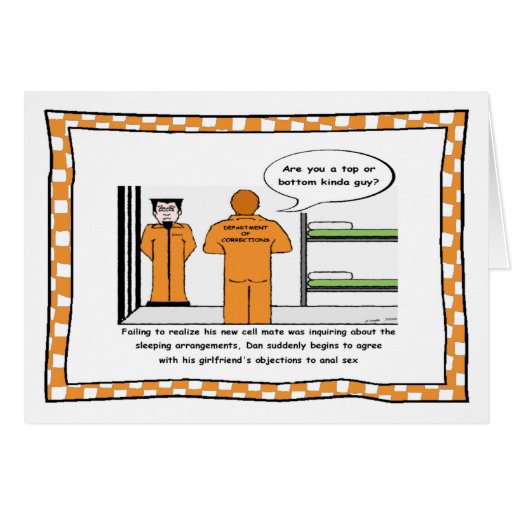 Funny Prison Cartoon Card | Zazzle