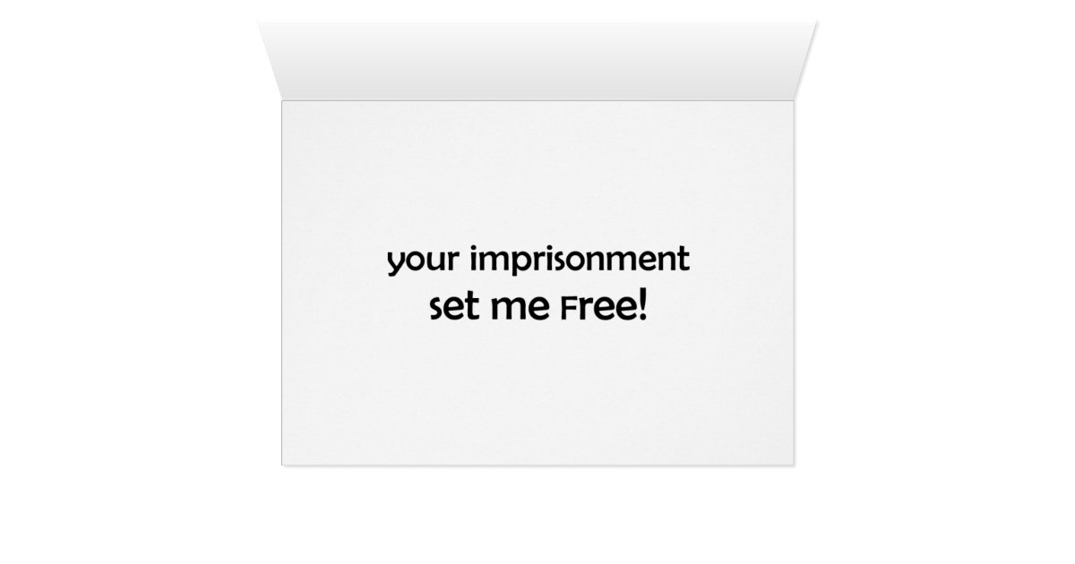 Funny Prison Greeting Card for Inmate Zazzle