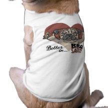 Funny Pug BBQ Dog Clothing