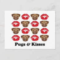 Funny Pug Postcards