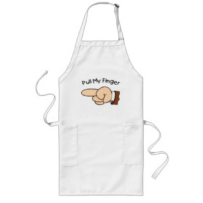Funny Pull My Finger Apron by mikek92349