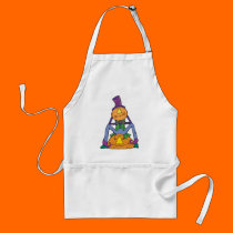 funny pumpkin man scarecrow aprons