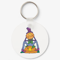 funny pumpkin man scarecrow keychains