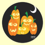 Funny Pumpkins Halloween Stickers stickers