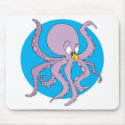 funny purple octopus mousepads by doonidesignsanimals funny purple octopus mousepads
