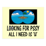 Funny pussy postcard