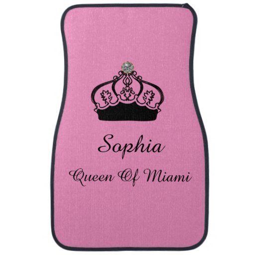 Funny Queen Monogram Car Mats Set Floor Mat Zazzle