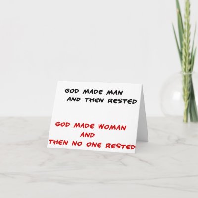 funny quotes women. Funny quotes God made man and