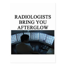 funny radiology joke postcard