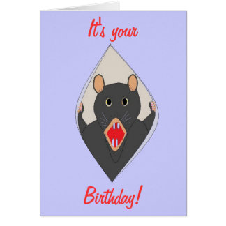 Rat Birthday Cards Zazzle