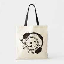 Funny_Record Canvas Bags