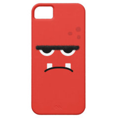 Funny Red Monster Face iPhone 5 Case