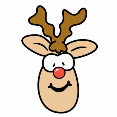 reindeer head portrait