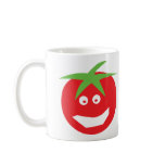 funny red tomato icon mugs