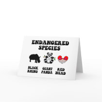 Funny redhead cards