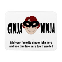 Funny Redhead Ginger Joke Fridge Magnet