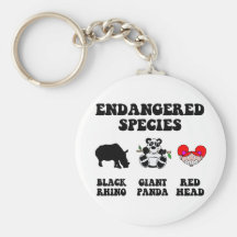 Funny redhead key chains