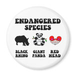 Funny redhead fridge magnet