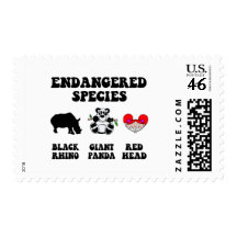 Funny redhead postage