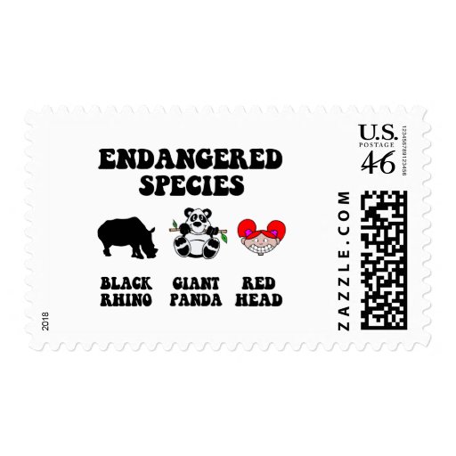 Funny redhead postage