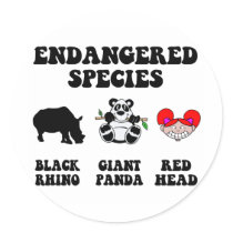 Funny redhead stickers