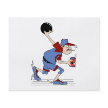 funny redneck bowler bowling humor design personalized flyer