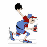 funny redneck bowler bowling humor design photo cutout