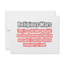 Funny Religious Wars Quote invitations by Funny_MoFo_Shirts Funny Religious Wars Quote invitations