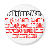 Funny Religious Wars Quote Refrigerator Magnet