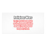Funny Religious Wars Quote Customized Photo Card