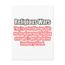 Funny Religious Wars Quote postcards