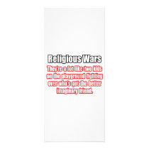Funny Religious Wars Quote Custom Rack Card