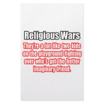 Funny Religious Wars Quote stationery