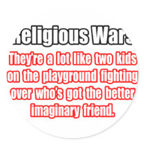 Funny Religious Wars Quote stickers