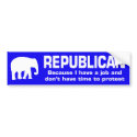 Funny Republican Bumper Sticker bumper stickers