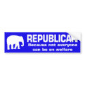 Funny Republican Bumper Sticker bumpersticker