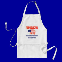 Funny Republican Obama aprons by mikek92349 Funny Republican Obama aprons