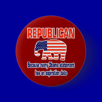 Funny Republican Obama buttons
