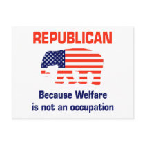 Funny Republican - Welfare postcards by SarcasticRepublican Funny Republican - Welfare postcards