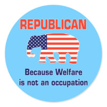 Funny Republican - Welfare stickers