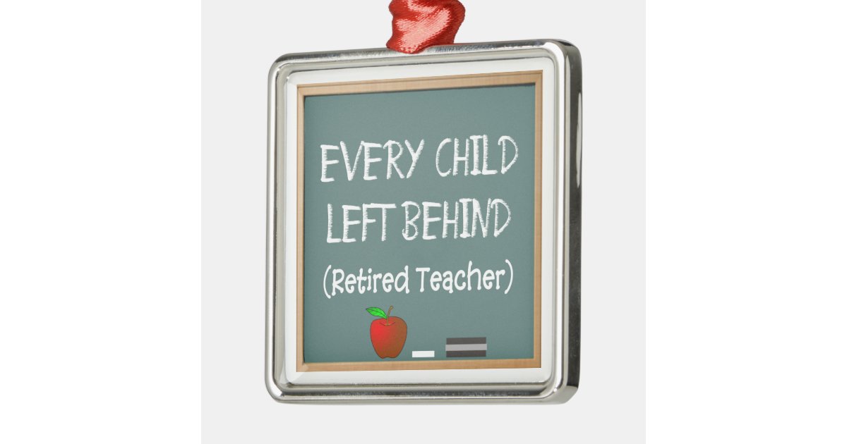 Funny Retired Teacher Christmas Ornament Zazzle