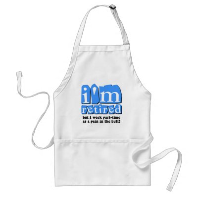 Funny retirement aprons