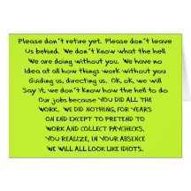 Funny Retirement Cards